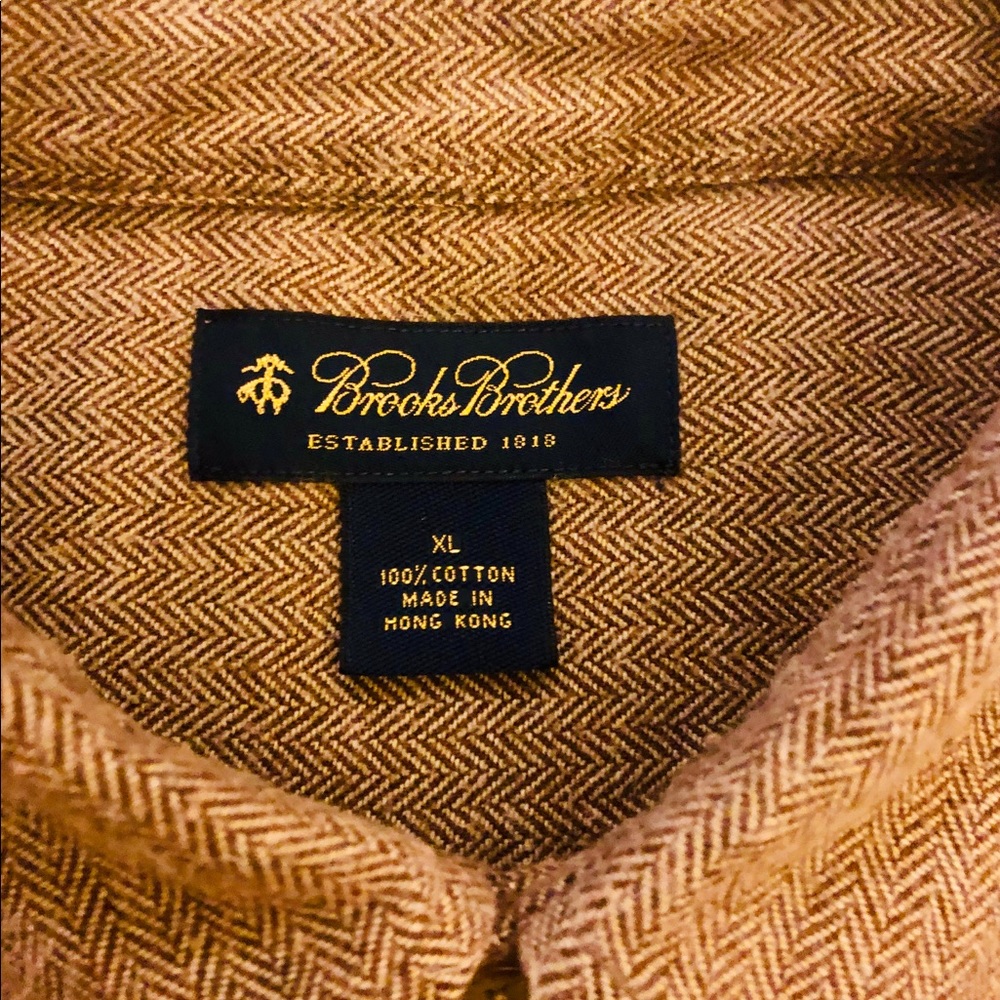 Brooks Brothers Herringbone Oxford Men’s XL